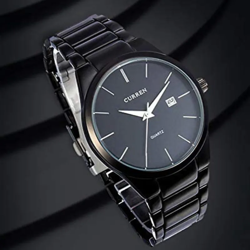 Men's  Steel Band Classic Quartz Analog Watch