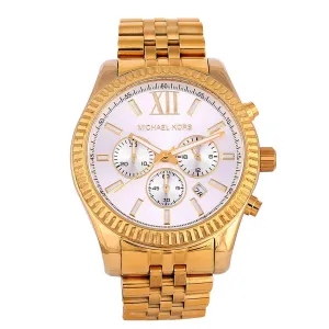 MK8286 Lexington Chronograph Watch -Gold