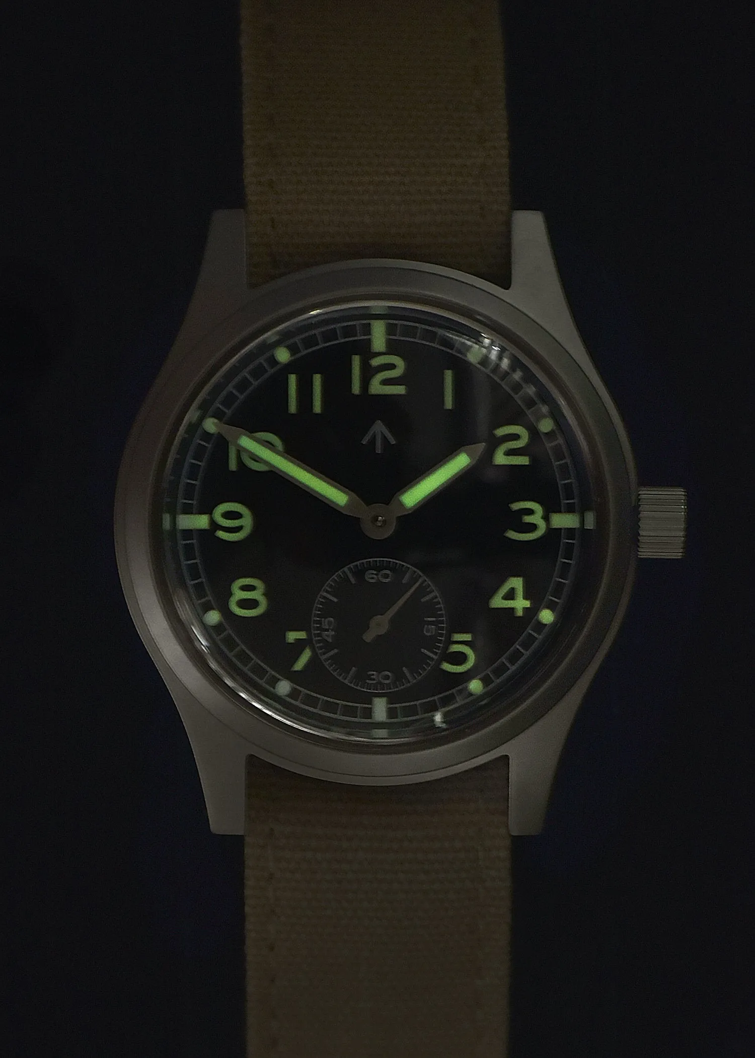 MWC 1940s/1950s "Dirty Dozen" Pattern General Service Watch with Retro Lume and 21 Jewel Automatic Movement