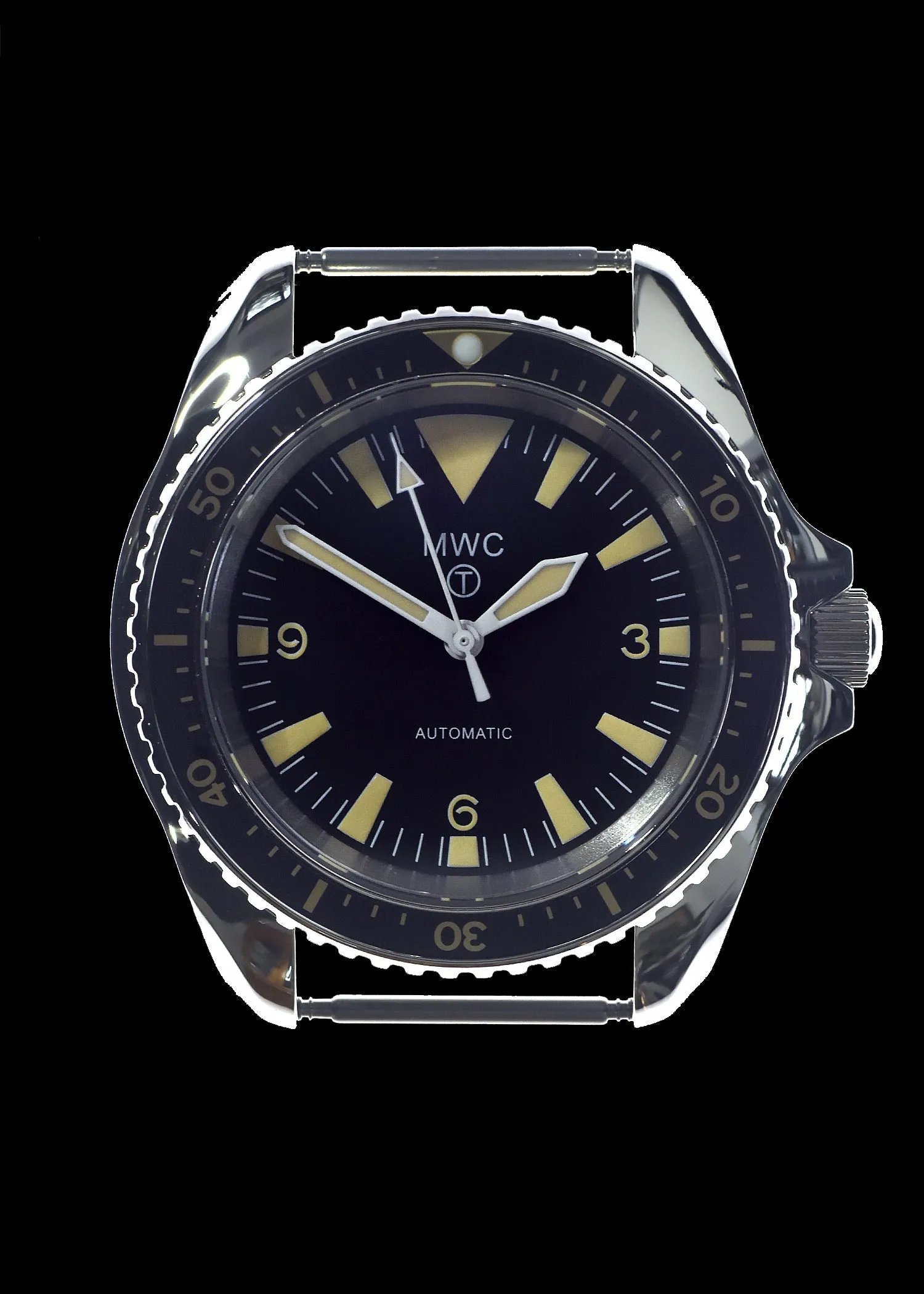 MWC 1970s Pattern Automatic Military Divers Watch with Chromed Case and Sapphire Crystal - Limited Edition of 250 Pieces