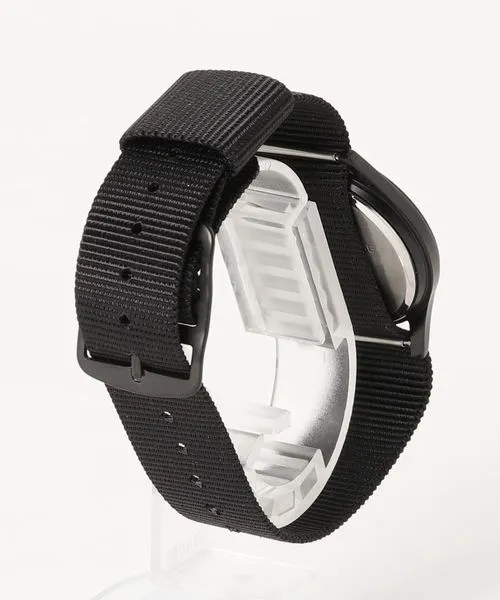 MWC Classic 1960s/70s Pattern Black Vietnam Watch on Matching Webbing Strap