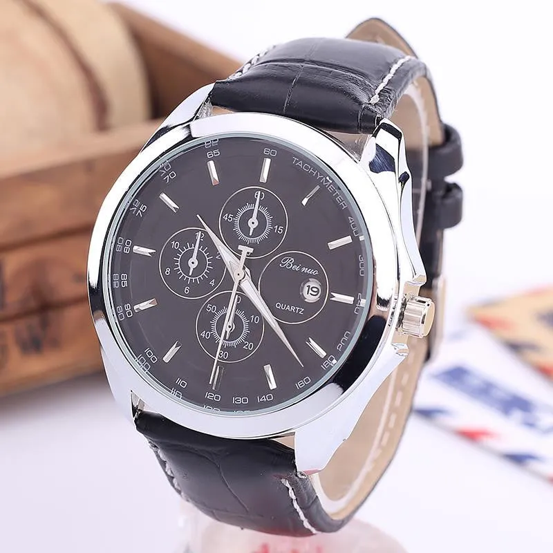 New Fashion Watches Men Luxury Brand Men Quartz Leather Strap Watches Relogio Masculino Male Casual Clock Military Watches