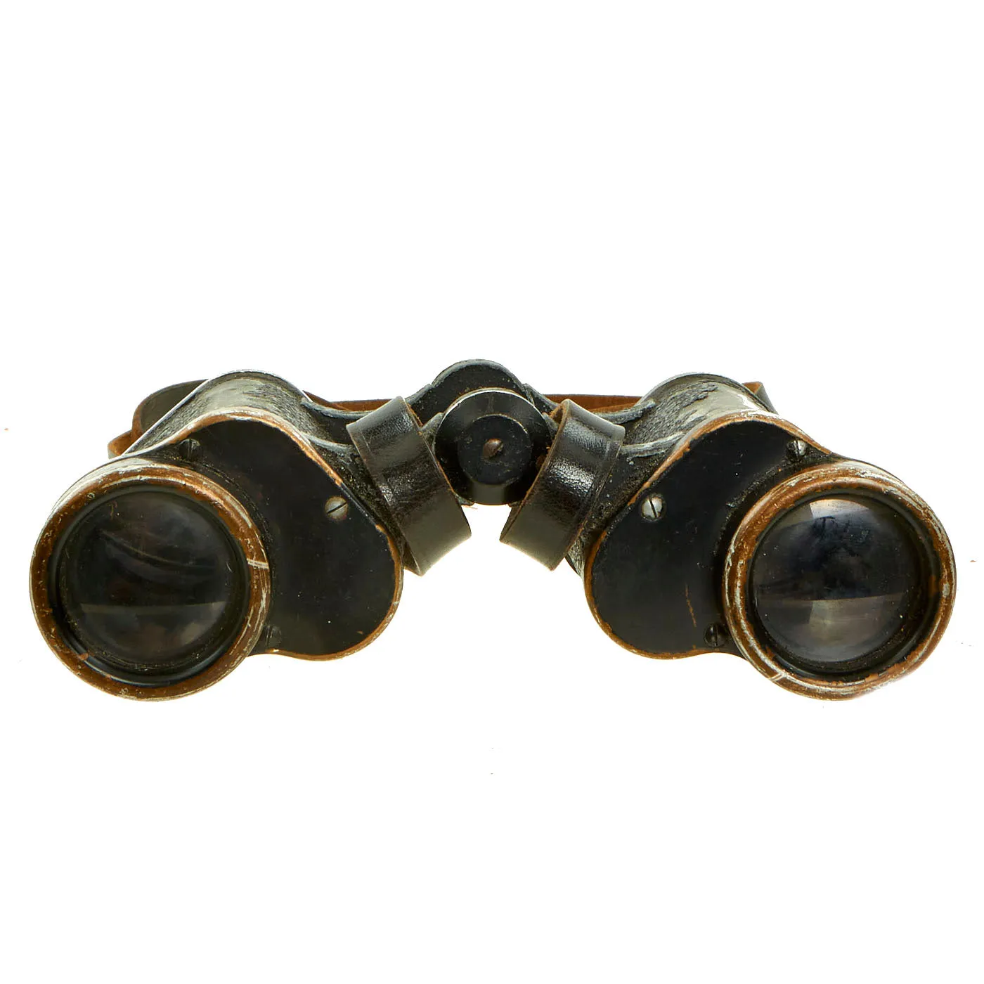 Original German WWII Afrika Korps Ernst Leitz Wetzlar 6x30 Dienstglas Binoculars with Bakelite Case