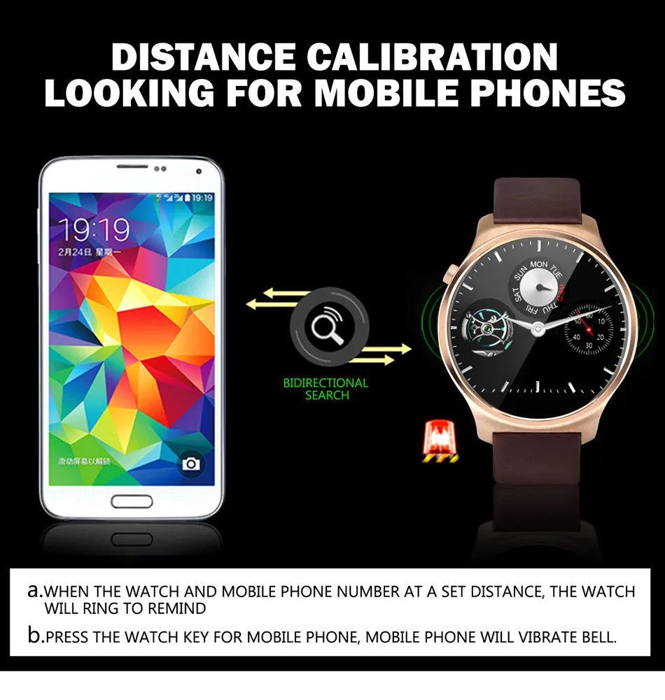 OUKITEL A29 Smart watch phone 2G SIM MTK2502C Bluetooth 4.0 fitness tracker 1.22'IPS Heart Rate for android & ios smartphone