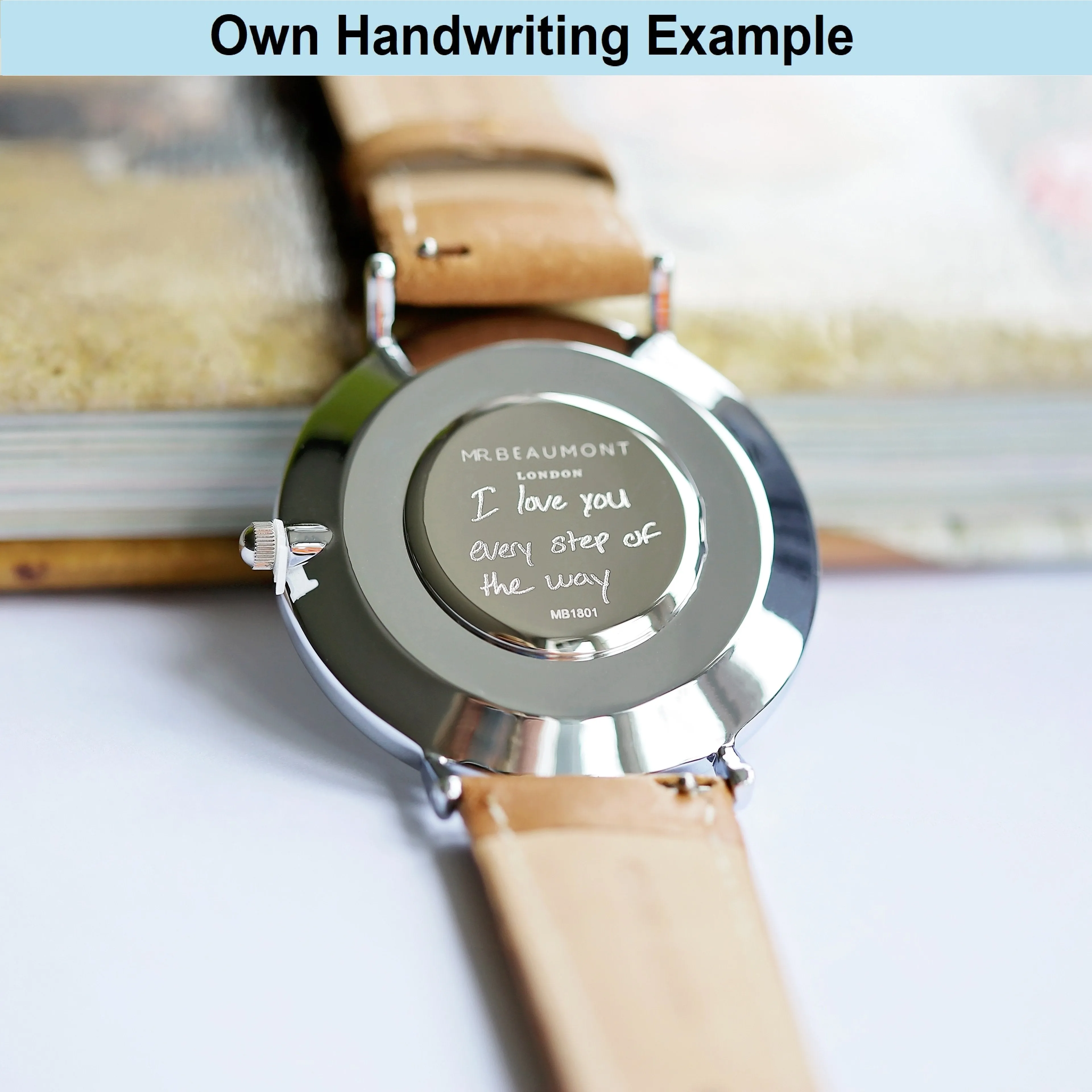 Own Handwriting Small Elie Beaumont Oxford Blue Ladies Watch