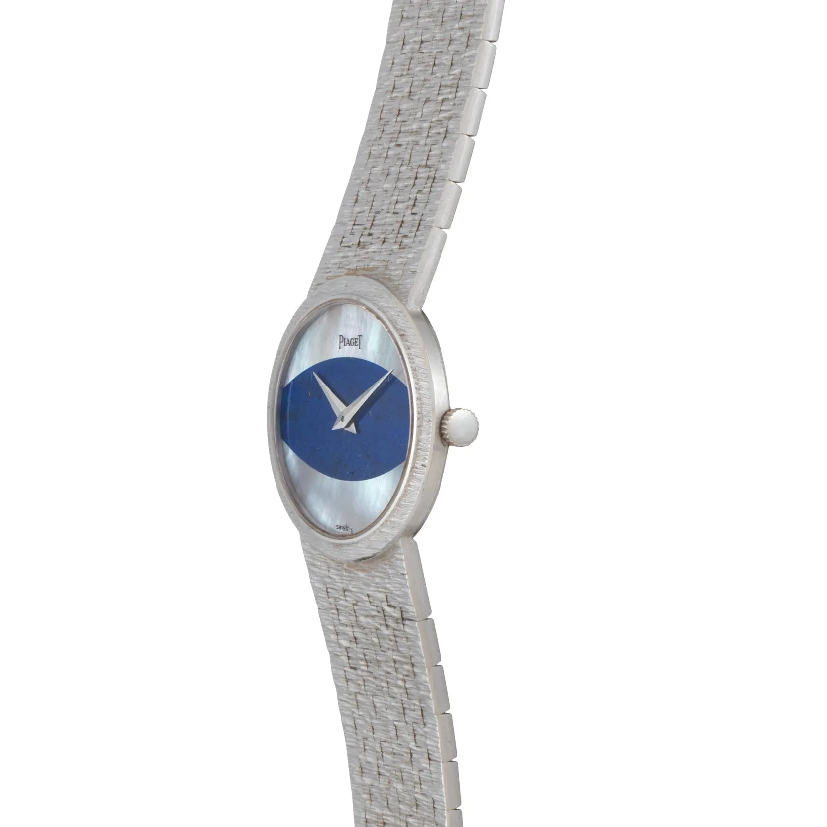 Piaget White Gold 'Mother Of Pearl & Lapis Lazuli' Dress Watch