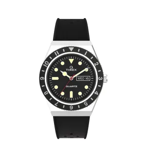 Q Timex Diver Date 38mm Rubber Band