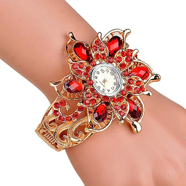 Quality crystal Women's Watches bracelet dress watch fashion ladies wristwatch Bangle watches