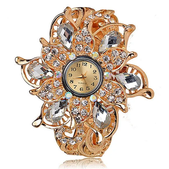 Quality crystal Women's Watches bracelet dress watch fashion ladies wristwatch Bangle watches