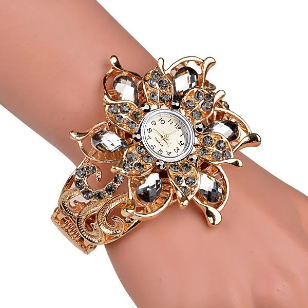 Quality crystal Women's Watches bracelet dress watch fashion ladies wristwatch Bangle watches