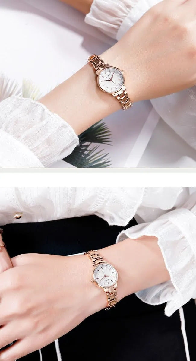 Quartz Watch Women Fashion Ladies Watches Wrist Waterproof Stainless Steel Women Watches Luxury