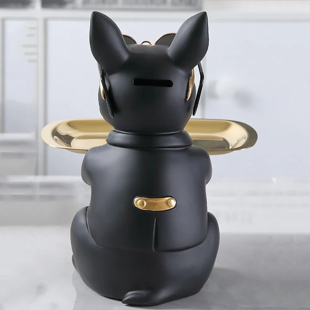 "Frenchie the waiter" Statue trays by Style's Bug