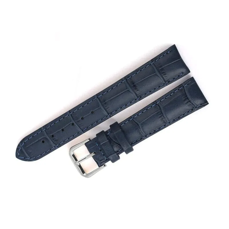 Replacement Snakeskin Leather Watch Straps Compatible with 21mm Watches