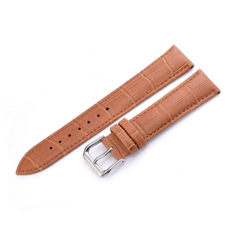 Replacement Snakeskin Leather Watch Straps Compatible with 21mm Watches