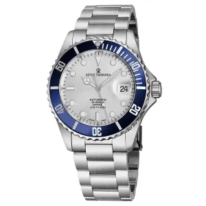 Revue Thommen Men's 17571.2125 'Diver' Silver Dial Stainless Steel Bracelet Swiss Automatic Watch