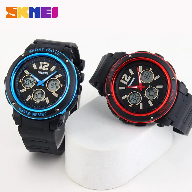 SKMEI Men Quartz Watch Women Sports Watches 3 Time Zone Digital Relogio Masculino Jelly Fashion Casual Wristwatches