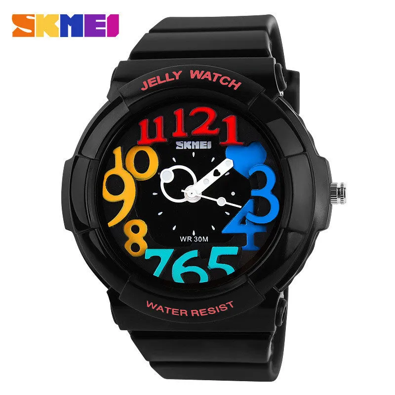 Skmei Unisex Fashion Quartz Watch Dive Swim 30m Waterproofed Sports Watch boys girl's Children's Watches Students Wristwatches