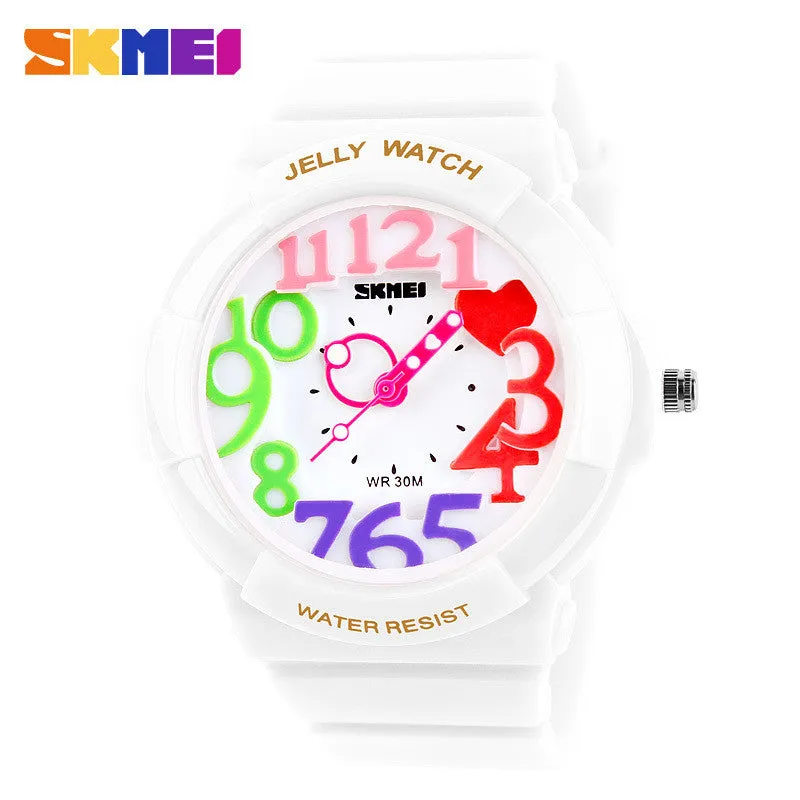 Skmei Unisex Fashion Quartz Watch Dive Swim 30m Waterproofed Sports Watch boys girl's Children's Watches Students Wristwatches