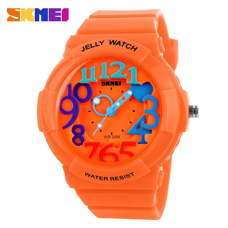 Skmei Unisex Fashion Quartz Watch Dive Swim 30m Waterproofed Sports Watch boys girl's Children's Watches Students Wristwatches