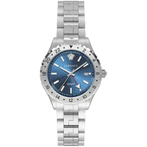 Stylish Unisex Fashion Watch with RONDA Movement - Silver Grey with Blue Dial