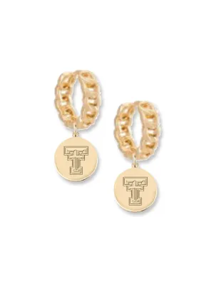 Texas Tech "Beethoven" Hoop Earrings