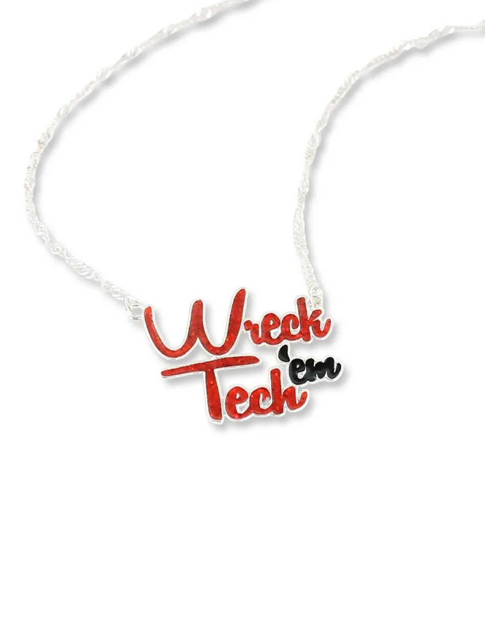 Texas Tech Red Raiders "Wreck 'Em" Necklace