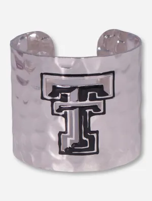 Texas Tech Silver Plated Double T Cuff Bracelet