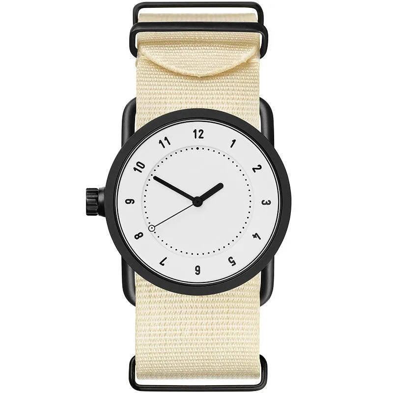 TID No.1 White Dial / Black Nylon Strap / Black Buckle