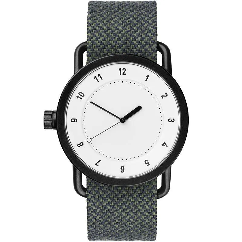 TID No.1 White Dial / Black Nylon Strap / Black Buckle