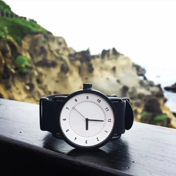 TID No.1 White Dial / Black Nylon Strap / Black Buckle