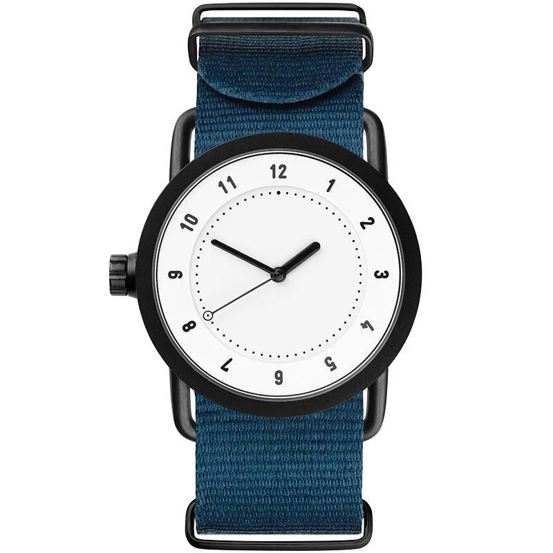 TID No.1 White Dial / Black Nylon Strap / Black Buckle