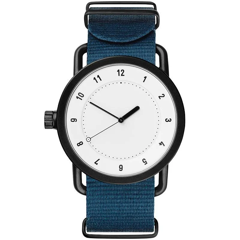 TID No.1 White Dial / Black Nylon Strap / Black Buckle