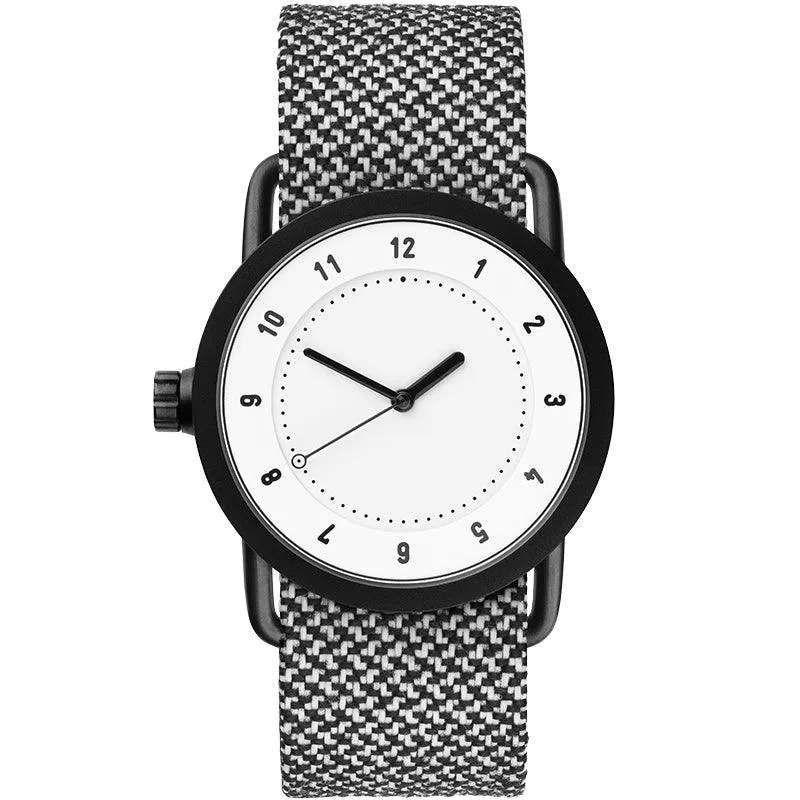 TID No.1 White Dial / Black Nylon Strap / Black Buckle