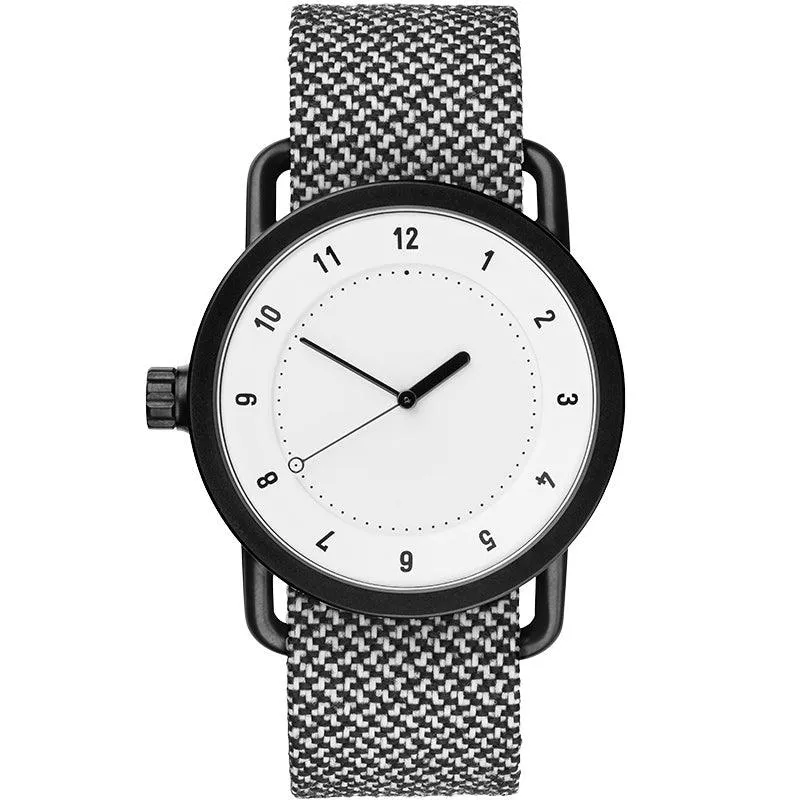 TID No.1 White Dial / Black Nylon Strap / Black Buckle