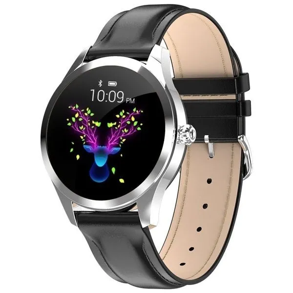 Waterproof Heart Rate Monitoring Stainless Steel kw10 Smartwatch women Smart Watch Fitness Bracelet