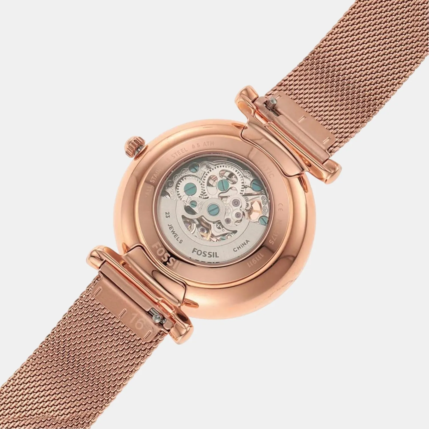 Women's Rose Gold Analog Stainless Steel Automatic Watch ME3175